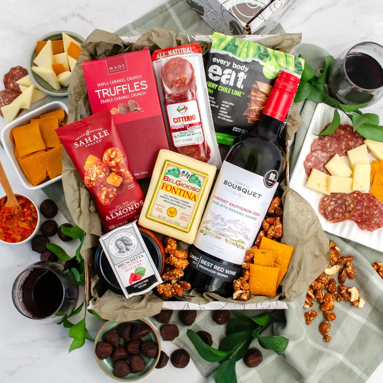 Great Gluten-Free Red Wine & Gourmet Gift Box