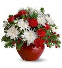 Red And White Arrangement