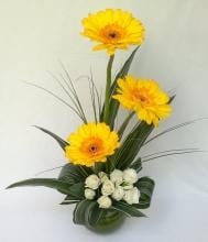 Roses And Gerberas Basket