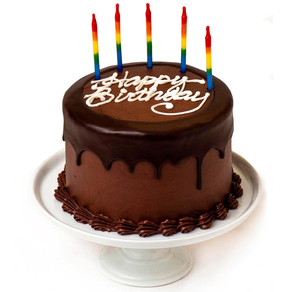 Chocolate Cake With Free Candles