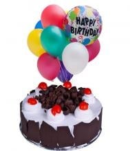1 Kg Chocolate Mousse Cake And Balloons