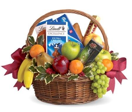 Fruits And Sweets Christmas Basket