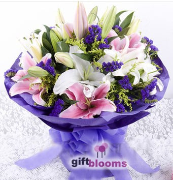 Make a Wish Birthday Lilies to Macau