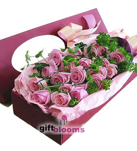Purple Rose Gift Box to Macau