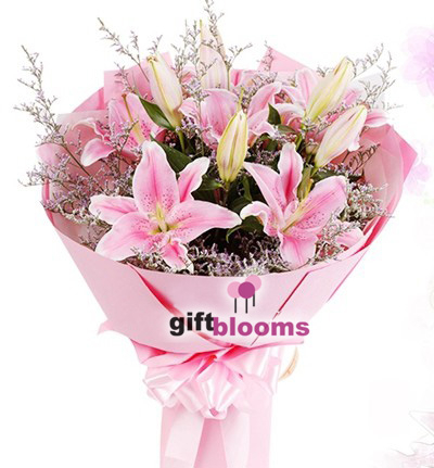 Stunning Pink Lilies to Taiwan