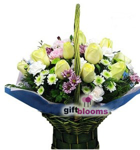 Mixed Flower Arrangement for Sympathy to Hong Kong