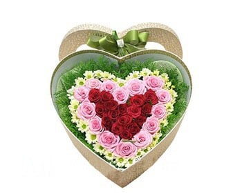 Sweet Heart Flower Box to Korea