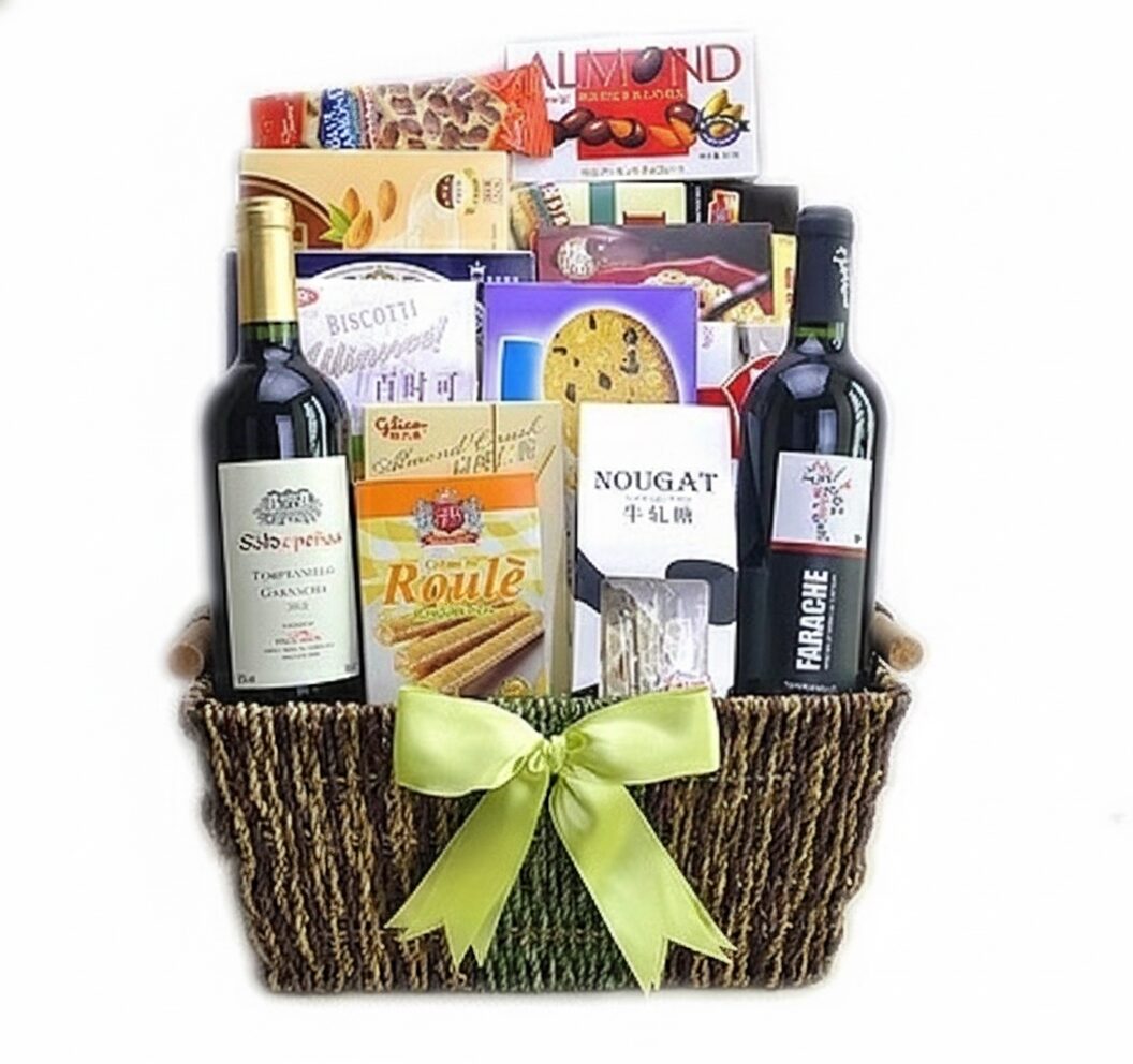 Elegant Extravaganza Wine Duo Gift Basket