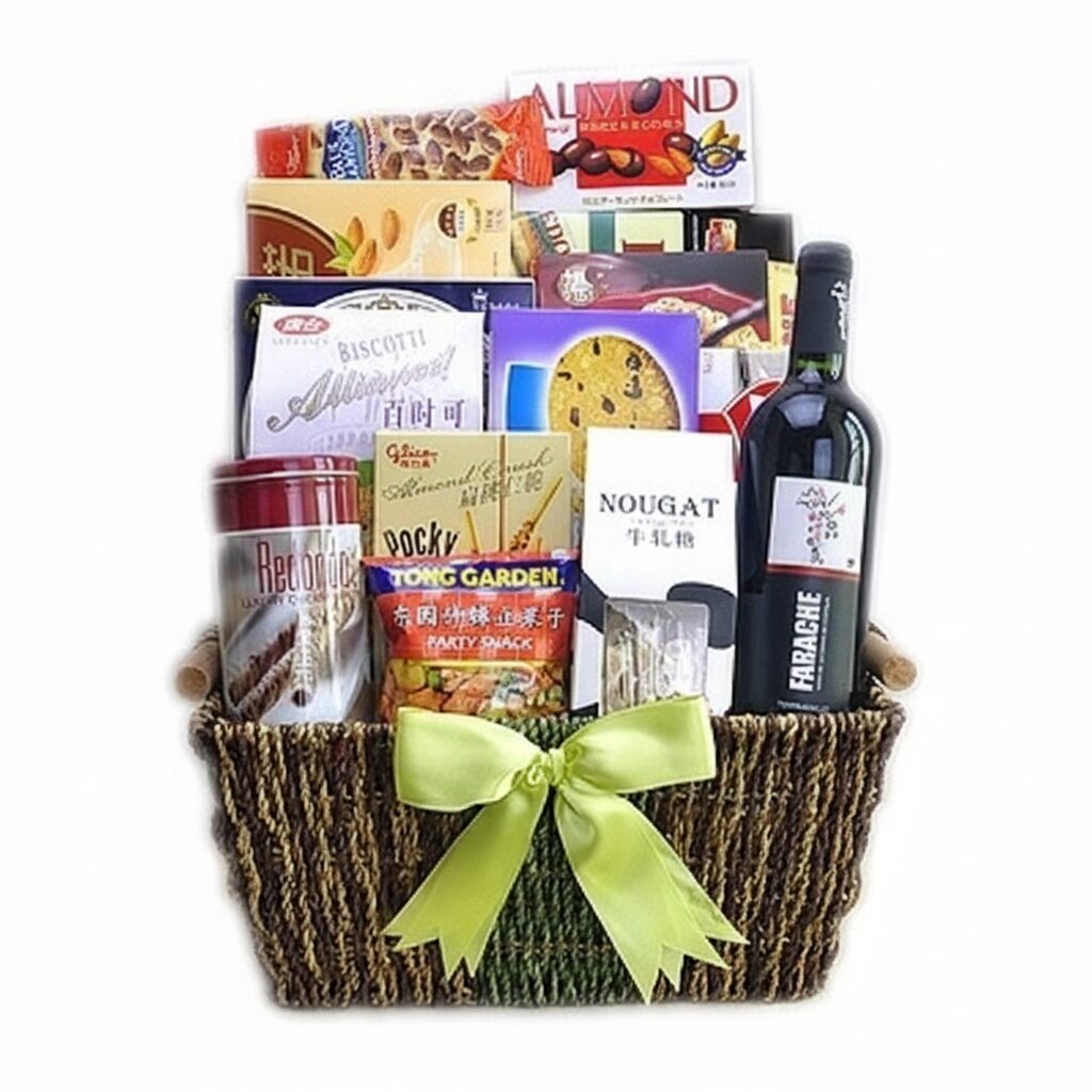 Elegant Extravaganza Wine Gift Basket