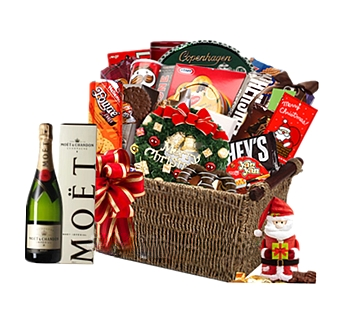 Xmas Moet Celebration Gift Basket