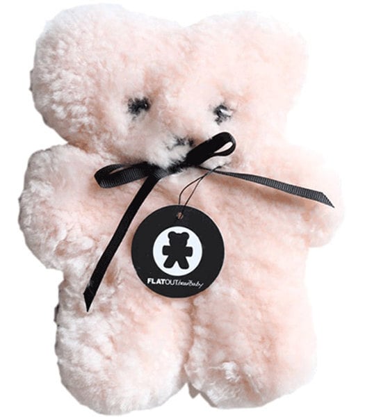 FLATOUT BABY BEAR ROSIE (PINK) SMALL 100% Australian Sheepskin