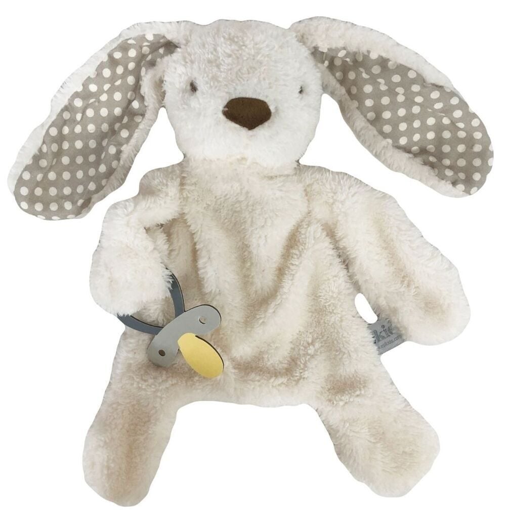 Bunny Baby Comforter with Dummy Holder by ES Kids Unisex