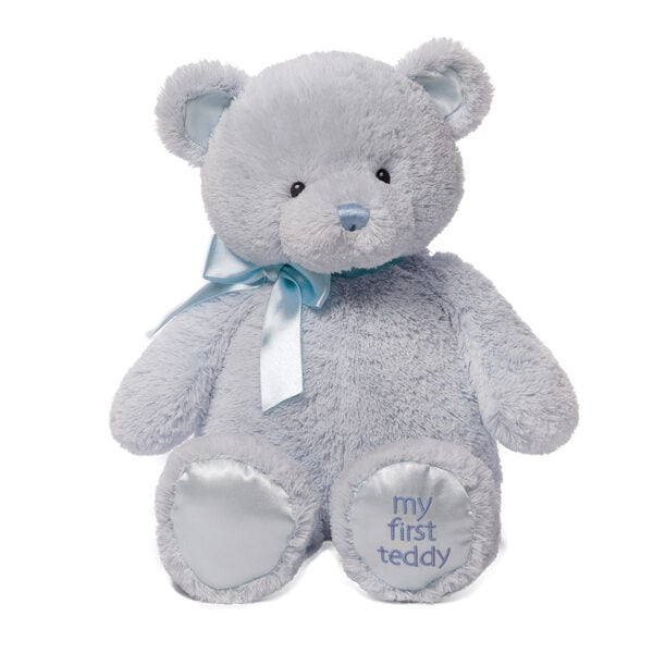 Baby Gund My First Teddy Blue medium soft plush toy