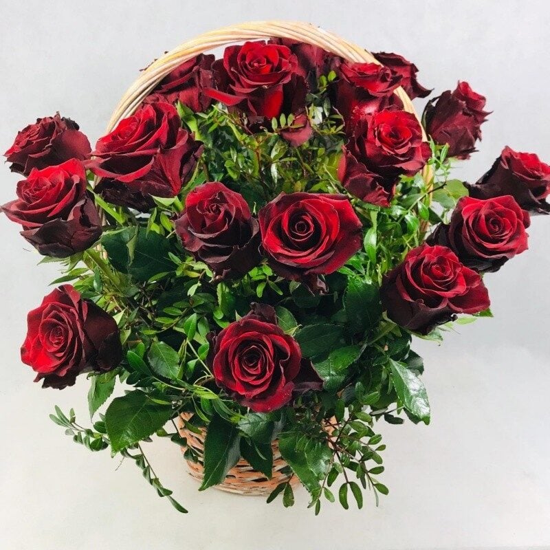 Basket of red roses (Compact)