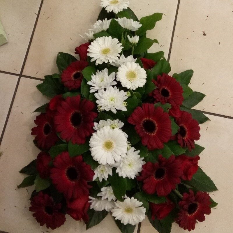 Funeral Arrangement In The Colours Of The Latvian Flag