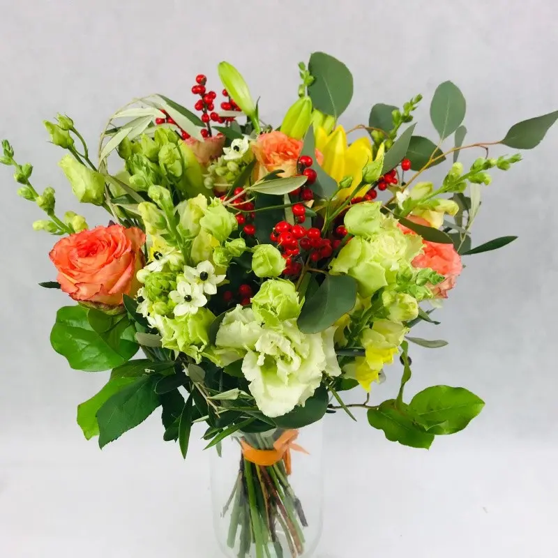 Combination of green and orange