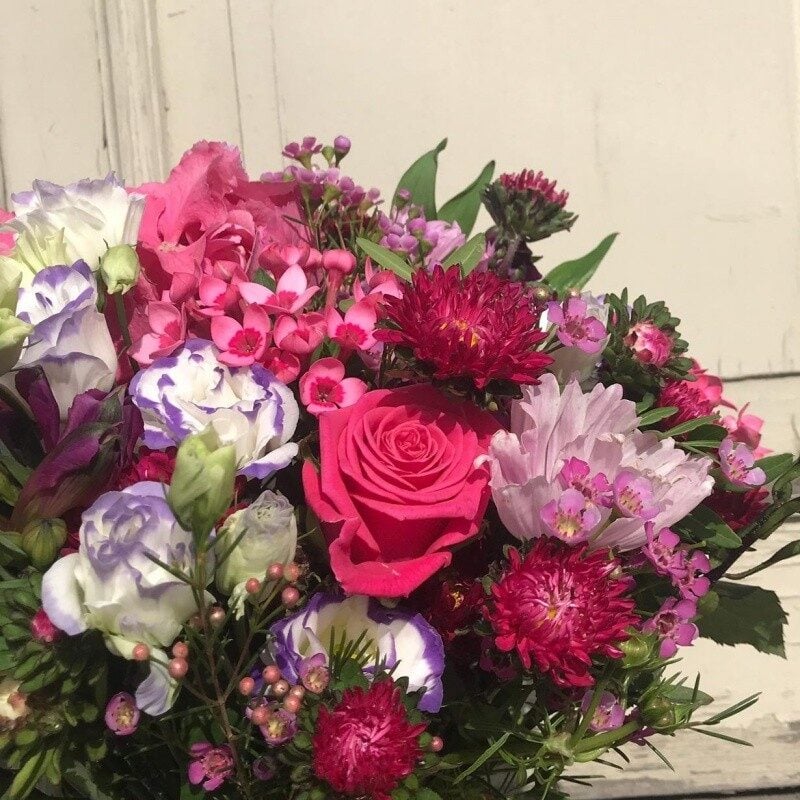 Pink lightness flower bucket (Compact)