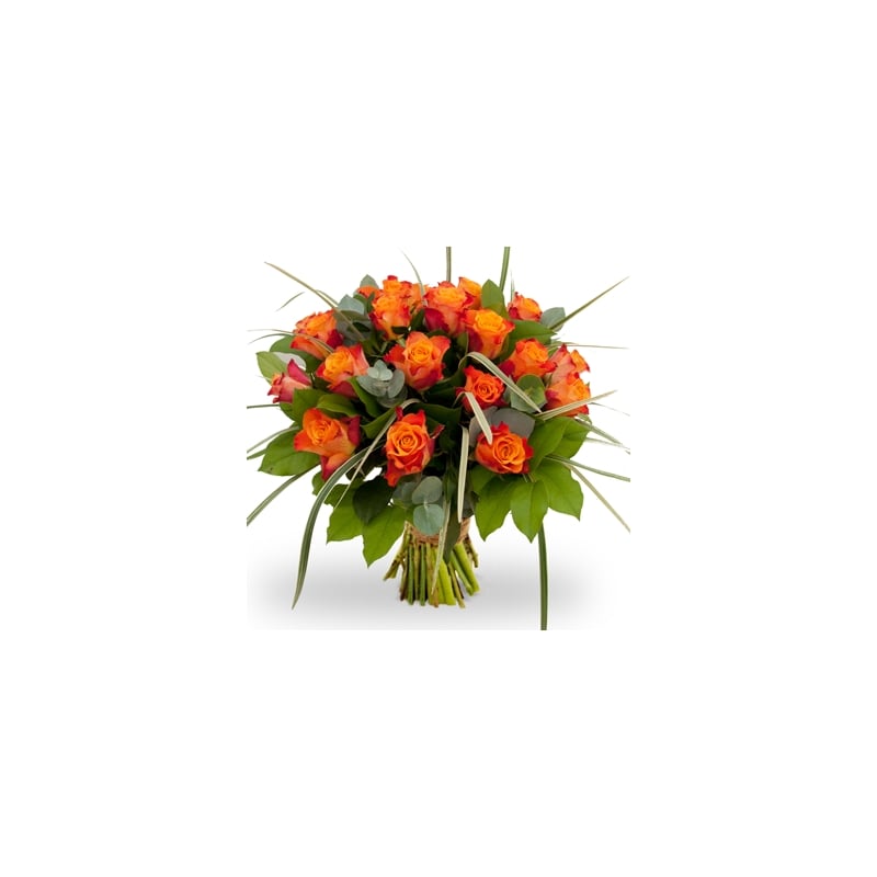 Boquet Of Orange Roses (15 roses)