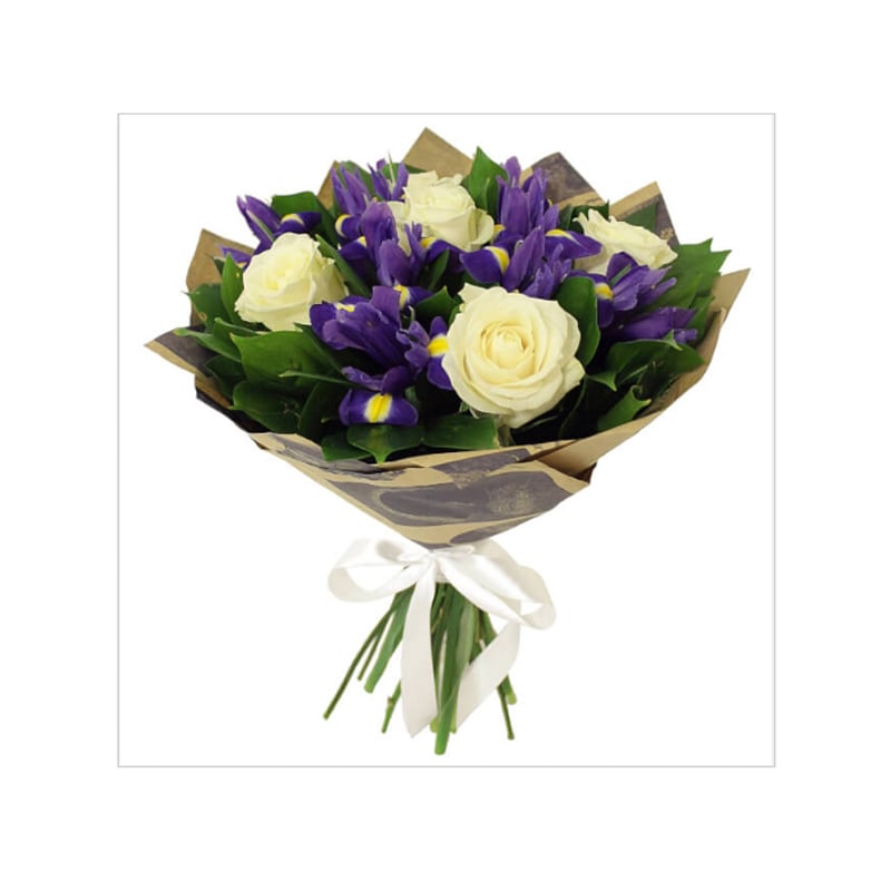 Rose and Iris Bouquet 2