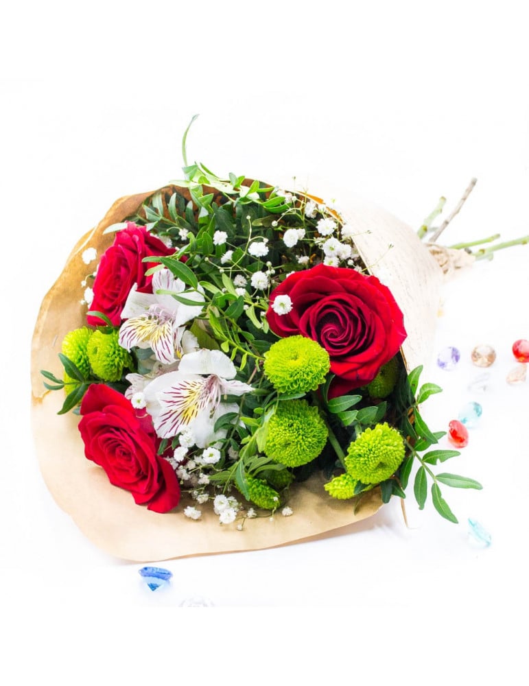 Roses And Chrysanthemum Bouquet(1)