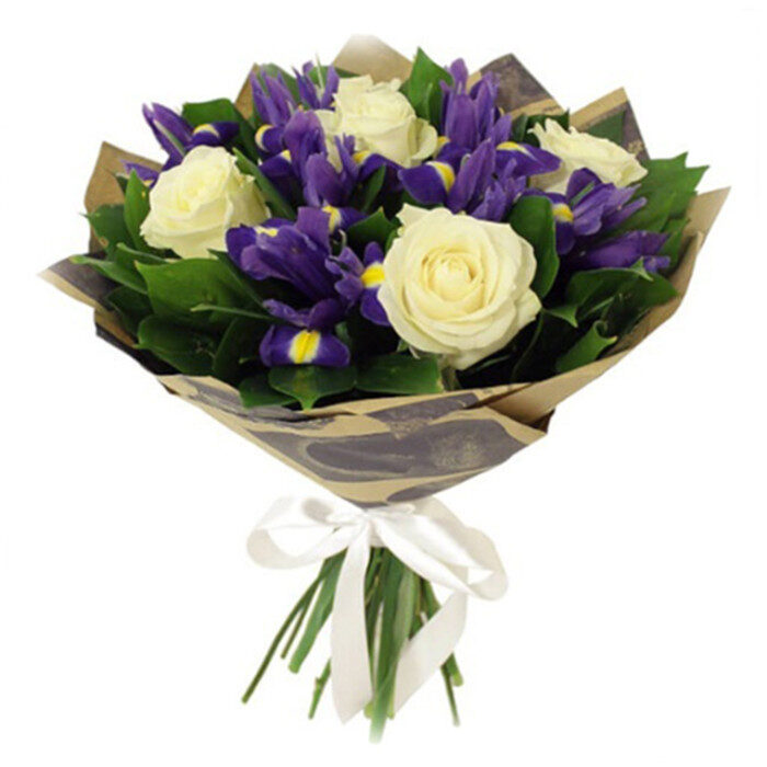 Rose And Iris Bouquet "BILLE"