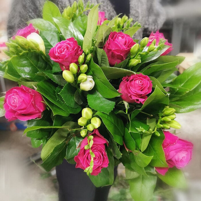 Rose & Freesia Bouquet Flamenko