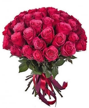 Bright Pink/Crimson Classic. From 7 to 101 (9 stems)