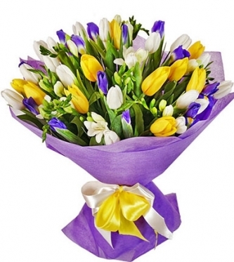 Tulips, freesias, irises (Small)