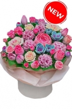 Chocolate flowers mix, 3 sizes (Small)