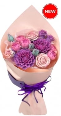Chocolate: Roses, Peonies, Dahlias 3 sizes (Small)