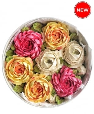 Delicious Zephyr Peonies gift box, 3 sizes (Medium)