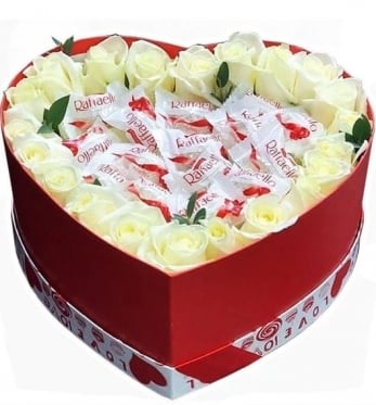 Roses White & Raffello (Small)