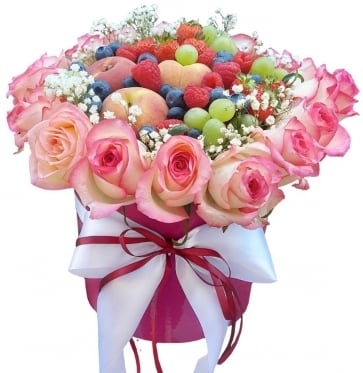 Roses & Fruits & Berries Pink (Small)