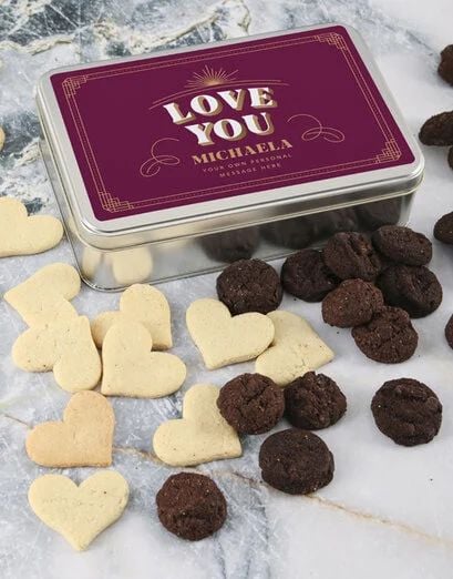 Personalised Love You Cookie Tin