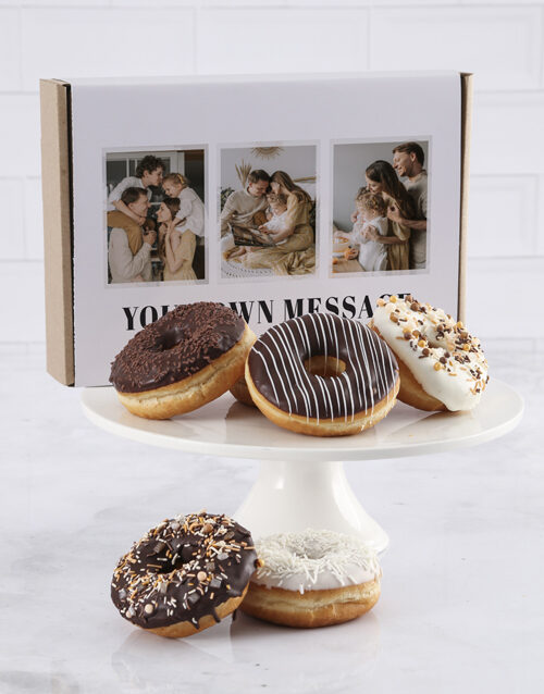 Personalised Choc And Vanilla Doughnut Box (6)