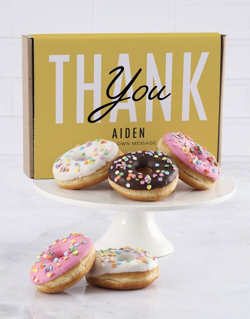 Personalised Triple Thanks Doughnut Box (6)
