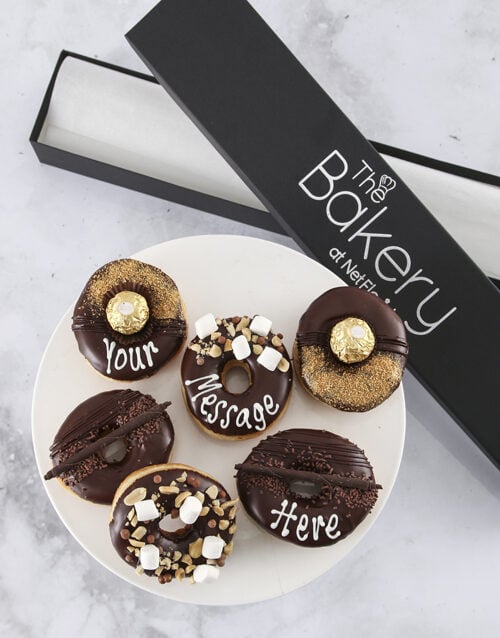 Personalised Decadence Doughnut Box (6 Giftbox)