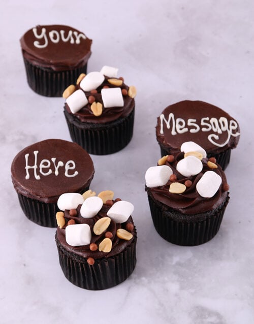 Chocolate Rocky Road Cupcakes (12)
