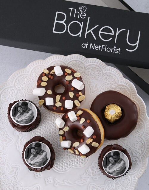 Personalised Rocky Road Cupcake And Doughnut (6)