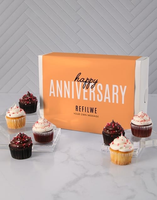 Personalised Anniversary Cupcakes (STANDARD)