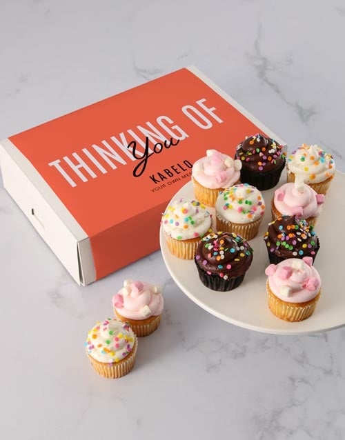 Personalised Thinking Of You Cupcakes (STANDARD)