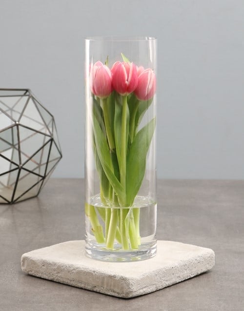 Classic Pink Tulip Elegance