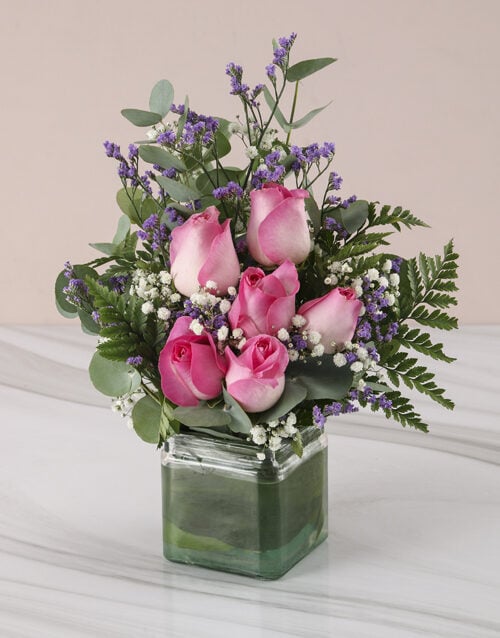 Ravishing Pink Rose Arrangement