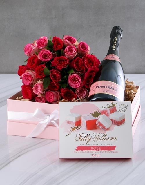Touch Of Pink Rose Bouquet