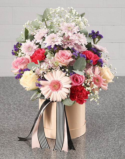 Peachy Flower Box