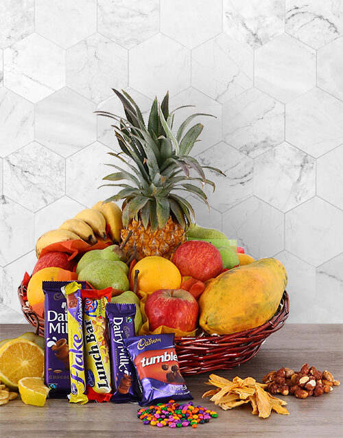 Fresh Fruit And Cadbury Chocolate Basket (Standard)