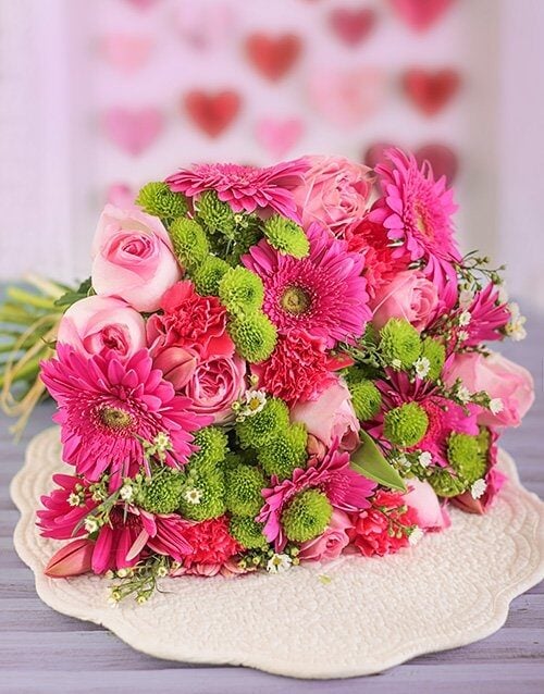 Pink Flower Power Bouquet (Small)