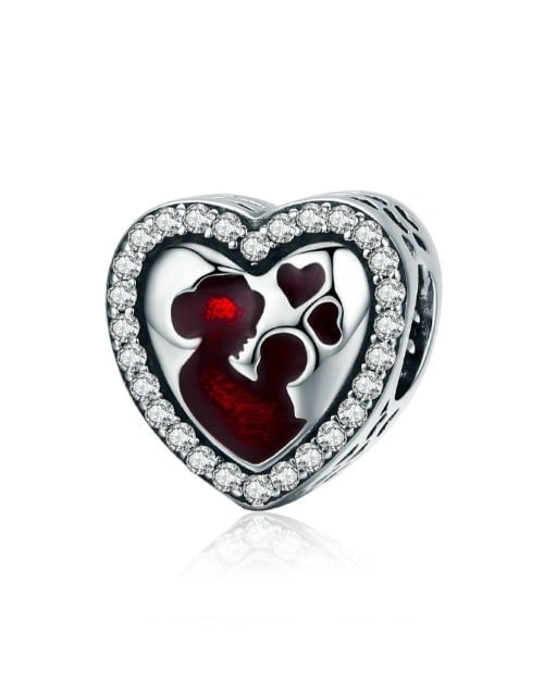 Mother and Child Heart Charm