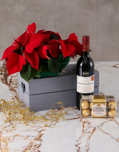 Love and Chocolate Poinsettia Hamper