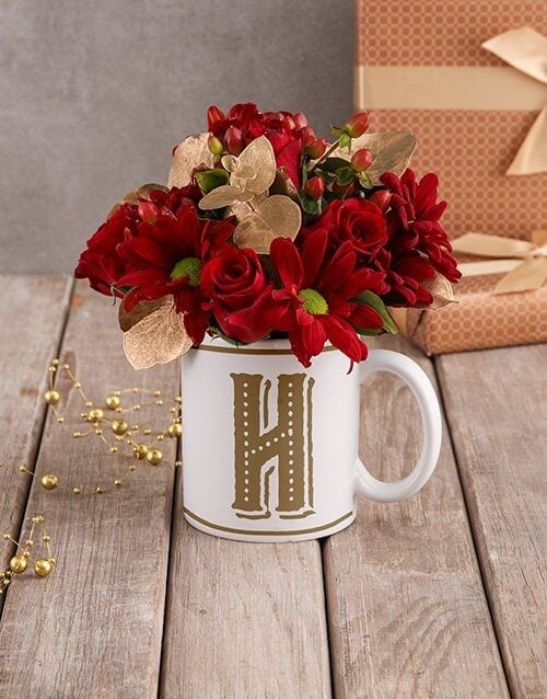 Red Rose Blooms In Love Mug